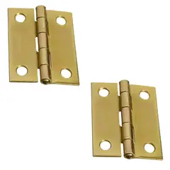 FERRAWYY - Bisagra Doble 1" Latón Brillante X 24 Unidades