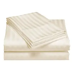 SIRENITAS - Juego de sabanas Cama Doble Beige o Crema Elegante