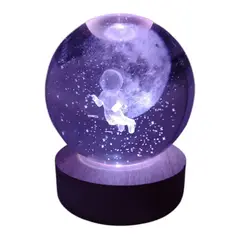 INFANTILES CAJUROMIX - Lámpara Astronauta 3d Ilumina Tu Habitación Astronauta Cósmico