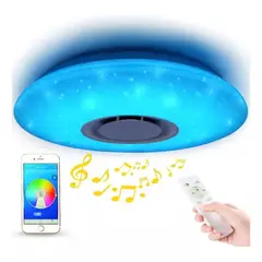 TELEPRODUCTOSBOGOTA - Luz De Techo Led Con Altavoz Bluetooth Y Control Remoto