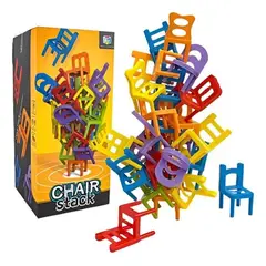 GENERICO - Juego De Mesa Apilar Sillas Torre 42 Pcs Colores