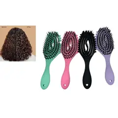MAZUGI - Cepillo Viral Definidor De Rizos Esqueleto Colores Pasteles