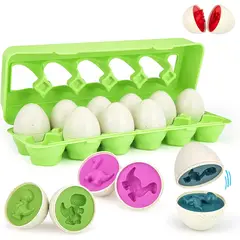 GENERICO - Huevos De Dinosaurios. Set De 12 Huevos Legos