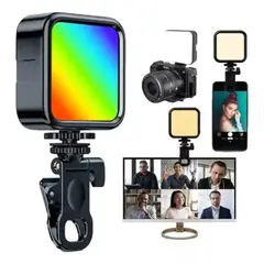 TELEPRODUCTOSBOGOTA - Luz Led Rgb Recargable Con Clip Para Celular