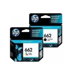 HP - Combo De Tintas 662 Negro Y Tricolor