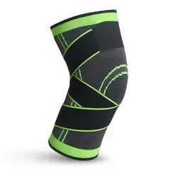GENERICO - Rodillera Deportiva de Compresión Ajustable - Verde Talla M