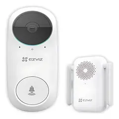 EZVIZ - TIMBRE CÁMARA INALÁMBRICO INTELIGENTE CS-DB2C + RECEPTOR AUDIO