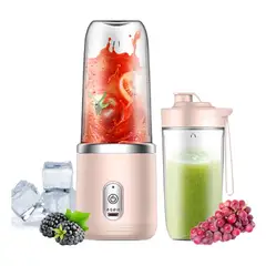 GENERICO - Mini Licuadora Personal Doble Vaso Proteina Vatidos.