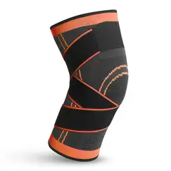 GENERICO - Rodillera Deportiva Compresión Ajustable - Naranja Talla S