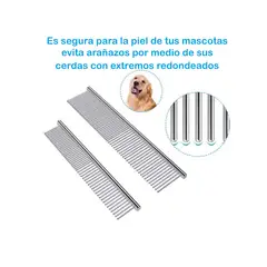 GENERICO - Peineta de metal para mascotas