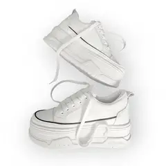 EVEGONZ - Zapato Casual Alto de Moda Calzado Plataforma Blanco