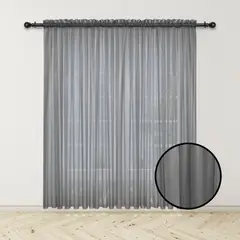 ADVANCE - Pack x2 Cortina Gris en Velo Muselina 3 mts x 2.10 mts Entero