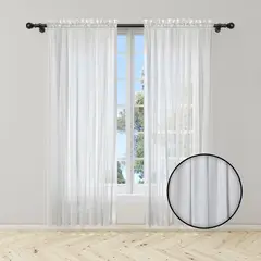 ADVANCE - Pack x2 Cortina Nube en Velo Muselina 3 mts x 2.10 mts Dividido