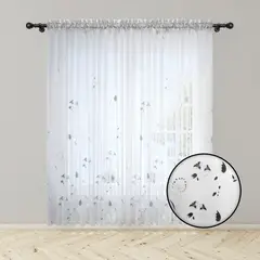 ADVANCE - Pack x2 Cortina Flower en Velo Muselina 3 mts x 2.10 mts Entero