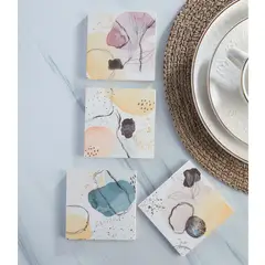 CORONA - Set 4 Portavasos Euritmia Surtido 10x10cm