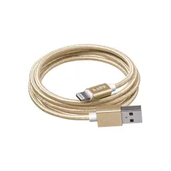 LAUT - Cable Lightning En Nylon De 1.2 M Dorado