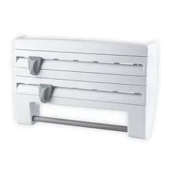 CHEF MASTER - Porta Rollos Cocina 4en1 Dispensador Aluminio Papel Especias