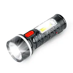 ENERGY PLUS - Linterna Recargable LED COB Portátil con Enchufe Integrado