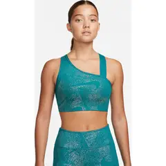 NIKE - Top Mujer Dry Fit Swoosh Aop Bra - Verde