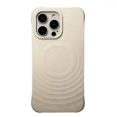 GENERICO - Ultra Safe Case Basic Bone Para Iphone 15 Pro Max Hueso Con Magsafe