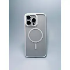 GENERICO - Ultra Safe Case Clear Side White Para iPhone 15 Pro Max Transparente Con Magsafe