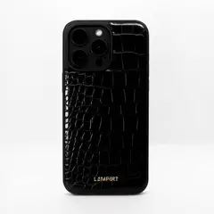 GENERICO - Ultra Safe Case Crocodile Black para iPhone 13 Pro Max con MagSafe