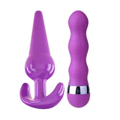 GENERICO - Kit Juguete Sexual Plug Dilatador Anl + Vibrador Tipo Bala