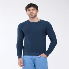 SEVEN SEVEN - Saco Para Hombre Cuello Redondo Color Azul Oscuro Marca #45330222