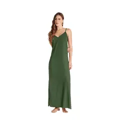 FIORY - VESTIDO LARGO MUJER VERDE 3130