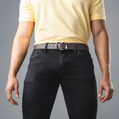 MARIO HERNANDEZ - Cinturón Casual Mario Café Lt