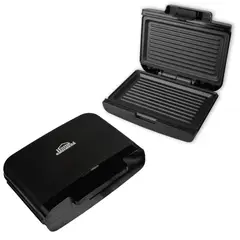 HOME ELEMENTS - Sanduchera Panini Grill Negro