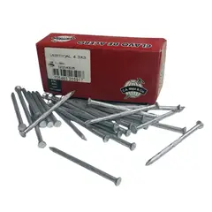 GENERICO - Clavos de Acero Vertical 4.3 x 3 (1 Libra) C.A Mejia