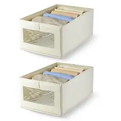 ENERGY PLUS - Set x2 Organizador de Armario y Cajones Moderno y Plegable