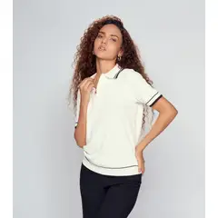 DEREK - Blusa Tipo Polo Unicolor