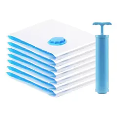 GENERICO - Kit Bolsa Vacío + Bomba Mano Almacenamiento Ropa Organizador
