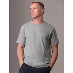 CALVIN KLEIN - Camiseta gris manga corta