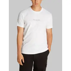 CALVIN KLEIN - Camiseta blanca con logo pequeño