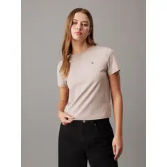 CALVIN KLEIN - Camiseta rosada relaxed con estampado en la espalda