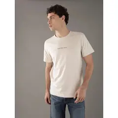 CALVIN KLEIN - Camiseta blanca con logo pequeño