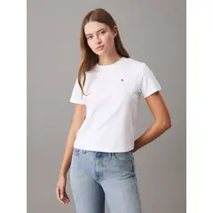 CALVIN KLEIN - Camiseta blanca relaxed con estampado en la espalda