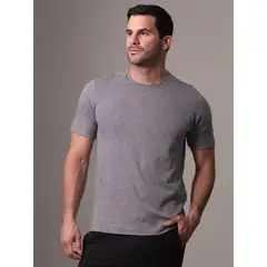 CALVIN KLEIN - Camiseta gris manga corta
