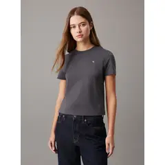 CALVIN KLEIN - Camiseta negra relaxed con estampado en la espalda