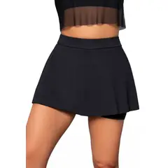 FORMAS INTIMAS - Falda Short Mujer Negro FI 3623