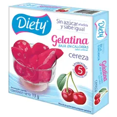 DIETY - Gelatina Cereza X13G