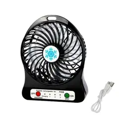 SKY - Mini ventilador portátil recargable de mesa USB