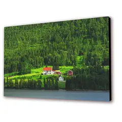 ART INDUSTRY - Cuadro 50x30cms Decorativo Bosque Granja