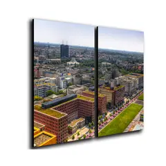 ART INDUSTRY - Cuadro Díptico 60x50 Cms Decorativo Berlin