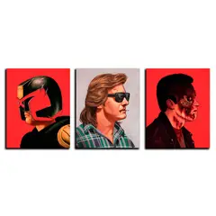 ART INDUSTRY - Triptico 60x25cms Decorativo Dredd Terminator