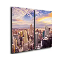 ART INDUSTRY - Cuadro Díptico 60x50 Cms Decorativo New York3