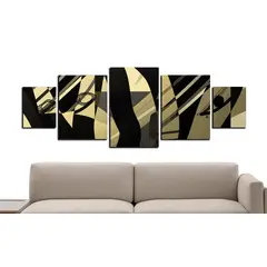 ART INDUSTRY - Cuadro 130x50cms 5pzs Decorativo Abstracto2